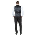 thumbnail image 4 of Men's Hybrid-Fit 3-Piece Suit w/ Satin Shawl Lapel, 4 of 4