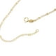 thumbnail image 4 of Cadena Figaro 3x1 Ametrinaa Fina Bitono 1.5mm Unisex 50cm Oro Italiano Solido 10k, 4 of 5