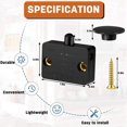 thumbnail image 4 of Interruptor de Luz de Armario de 24 Piezas Interruptor de Contacto AutomáTico de Puerta para Armario Aplicable una 12V 24V 110V (Negro), 4 of 7