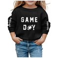 thumbnail image 2 of Spring Looks Good!Toonshare Cyber..Monday Deals,Up to 50% off,Kids Long Sleeve Shirts Girls 7-8,Long Sleeve Shirts for Girls 10-12,Girls Blouse Size 8,Unisex Round Neck Long Sleeve Hooded Sweater Top, 2 of 4