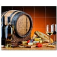 thumbnail image 1 of Wine Grapes Ceramic Tile Mural Kitchen Backsplash Bathroom Shower, 401950-M54, 1 of 3