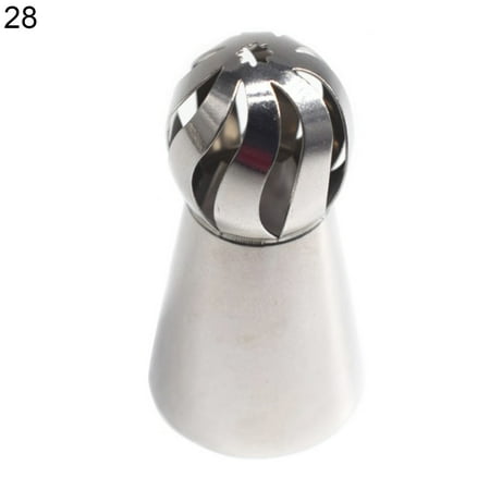 

HEVIRGO Icing Nozzle Exquisite Wide Application Stainless Steel Cake Decorating Piping Tip Baking Accessories Multi-color Stainles