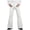 9b-White, variant on Men's Retro Flare Pants Stretch Disco Trousers with Elastic Back Vintage 70s Dress Slacks Fall Pants