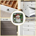 thumbnail image 6 of 4 Pcs Cabinet Handle Drawer Pulls Santa Claus Knobs with Screws Square Furniture Office Cabinet Knob Decoration, 6 of 7