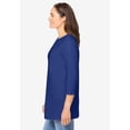 thumbnail image 3 of Woman Within Plus Size Perfect Three-Quarter Sleeve Crewneck Tee, 3 of 6