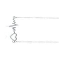 thumbnail image 4 of Silver Heartbeat Necklace, 4 of 5