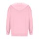 thumbnail image 5 of ICHUANYI Clearance Fashion Woman Long Sleeve Zipper Open Front Loose Outerwear Printing Blouse Coat Tops Pockets Hooded Blouse(Pink, M) ICHUANYI WER2023080913245, 5 of 5