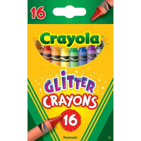 Crayola 16 Count Glitter Crayons, Non-Toxic