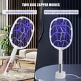 thumbnail image 7 of Electric Fly Swatter Rackets  2-in-1 Handhold Zapper With 3000v High Plug-in Mosquito Killer Insect Light 3 Layer Safety Mesh Portable For Indoor Outdoor Use (2), 7 of 7