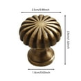 thumbnail image 2 of Antique Brass Cabinet Knobs Modern Round Drawer Pulls Kitchen Hardware Decorative Home Upgrade, 2 of 5