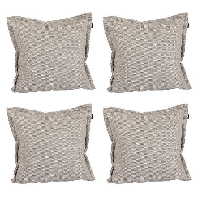 Cojin Decorativo Cuadrado DICASA Set de 4 Rivo Beige