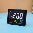 thumbnail image 4 of Multifunctional Digital Display Alarm Clocks LED Electronic Desk Clock with Indoor Temperature Home Decoration, 4 of 5