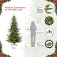 thumbnail image 6 of Puleo International 909-AUR-75NAC7 7.5 ft. Pre Lit Natural Fir Artifical Christmas Tree with 700 UL-Listed Clear Lights, 6 of 7