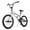 Silver, variant on 24 Inch BMX Bike for Teen Boys Girls Freestyle Bicycle with 4 BMX Pegs Rear U-Brake Adjustable Seat Cycling, Silver