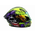 thumbnail image 1 of Casco cerrado Half brillante con visor espejo y lente humo, certificado ECE 22.06, talla M., 1 of 5