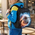 thumbnail image 3 of HUIACONG Fire Lightning Soccer Print Kids Backpack 13.5 Inch Water Repellent Lightweight School Bag with Large Capacity Breathable Padded Adjustable Straps for Boys Girls Ages 3+ School Travel, 3 of 7