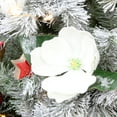thumbnail image 3 of AuldHome Design Magnolia Floral Picks (3-Pack, White); Artificial Magnolia Greenery Flowers for Christmas and Seasonal Decor, 3 of 9