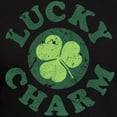 thumbnail image 3 of CafePress - Lucky Charm [Shamrock] Men's Fitted T Shirt (Dark) - Men's Fitted T-Shirt, 3 of 4
