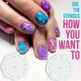 thumbnail image 3 of Custom Body Art Airbrush Nail Stencils -Design Series Set # 16 includes 20 Individual Nail Templates with 15 Designs, 3 of 6