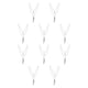 thumbnail image 2 of Jumpingount Collar de cadena Hojas de metal Joyería estética Multicapa Oro Plata Gargantilla Hoja Exagerada Collares en capas Boda Plata Plata 10piezas Jumpingount CBP387611, 2 of 5