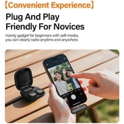 Mini Wireless Lavalier Microphone for iPhone iPad Android PC Tablets, AI Noise Cancelling, Magnetic Mic Podcast Microphone Live Equipment,Mini Lapel Mics for Video Recording, Vlog, TikTok