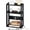 Black, variant on LELELINKY 3-Tier Narrow Side Table with Charging Station, Wood Nightstand with USB Ports for Small Spaces, Brown