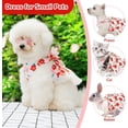 thumbnail image 4 of Cute Floral Dog Harness Dress and Leash Set for Small Dog Cats Girl Puppy Bowknot Princess Birthday Dress Summer Female Pet Small Dog Clothes Lace Doggie Kitten Outfits Apparel, 4 of 8