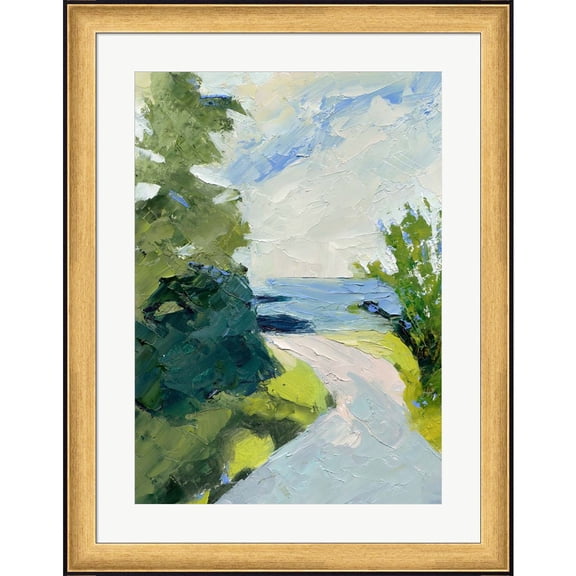 Great Art Now Rounding The Bend by Toby Gordon, Framed Wall Art, 20.5W x 26.25H