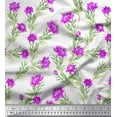 thumbnail image 1 of Soimoi Rayon Fabric Leaves & Wild Flower Print Fabric by The Yard 56 Inch Wide, 1 of 1