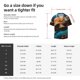 thumbnail image 5 of Fotbe Colorful Flower Sea Turtle Camisa Estampada de Manga Corta para Hombre, Casual de Verano, Estilo Playero, Sin Arrugas-X-Large, 5 of 5