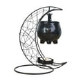 thumbnail image 2 of Aursykel Halloween Witch Aromatherapy Decoration Outdoor Indoor Gifts with Wrought Iron Candlestick Openwork Design for Home Decor Enthusiasts 7.9x6.3x5.5in Black, 2 of 6