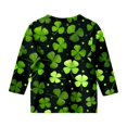thumbnail image 5 of St Patricks Day Shirt Toddler Boys Girls Love Heart Irish Shamrock 3/4 Sleeve Kids Green Clover Tops, 5 of 5