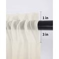 thumbnail image 6 of Beige Brown Ombre Curtains 54 Inch Length,Sheer Curtains for Bedroom Living Room Window Modern Abstract Art Gradient Aesthetics Rod Pocket Drapes Kitchen Curtains Small Half Window 42"x54" 2 Panels, 6 of 6