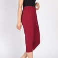 thumbnail image 5 of Defitshape Women's Plus Size Pajama Pant Cotton Blend Stretch Comfy Pj Bottom Lounge Stretchy Fall Burgundy 4X, 5 of 5