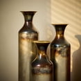 thumbnail image 6 of Elegant White Metal Vase Set with Gold Accents - 3-Piece Droplet Design for Stunning Home Decoration!, 6 of 19