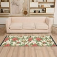 thumbnail image 2 of Yayeee Runner Rug for Bedroom 2'x6' Machine Washable Hallway Non Slip Mat, Retro Christmas Holly, 2 of 8