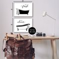thumbnail image 3 of Stupell Industries So Fresh & Clean Bathtubs Typography Painting White Framed Art Print Wall Art, Set of 2, 3 of 8