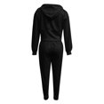thumbnail image 6 of JIAYUE Women Set Corset‑Style Hooded Sweatshirt Elastic Drawstring Jogger Pants 2 Piece Outfit for Vacation Casual Walking, 6 of 6