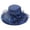 Navy, variant on Wide Brim Organza Hat Dress Hat for Women Tea Party Derby Noble Wedding Cap