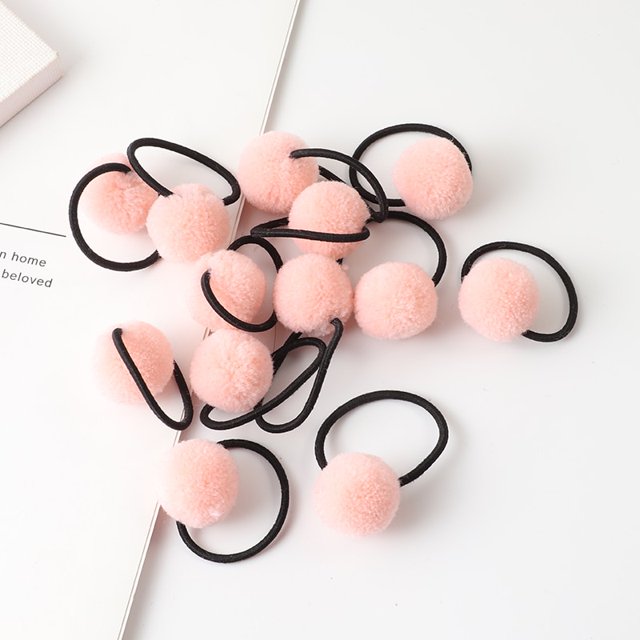 10 Uds. Anillo de pelo de bola de pelo de animal bonito, banda de goma para niña, bandas elásticas para el pelo, sombreros coreanos, accesorios para el cabello para niños, adornos Tan Jianjun unisex