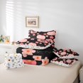 thumbnail image 6 of Manfei Cartoon Skull 7pcs Queen Bedding,Pink Ghost Print Bedding Comforter Set Queen,Halloween Reversible, 6 of 7