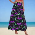 thumbnail image 2 of Edvintorg Womens Winter Skirts Plus Size Fashion Printed High Waisted Casual Maxi Skirt with Pockets Halloween Costumes for Women, 2 of 5