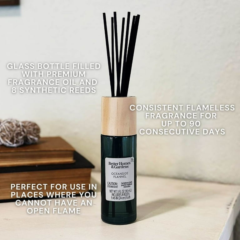 Brakula Lavender Reed Diffuser Set - 3.4 Oz Essential Oil, 8 Sticks, Frosted Glass Bottle For Home & Office
