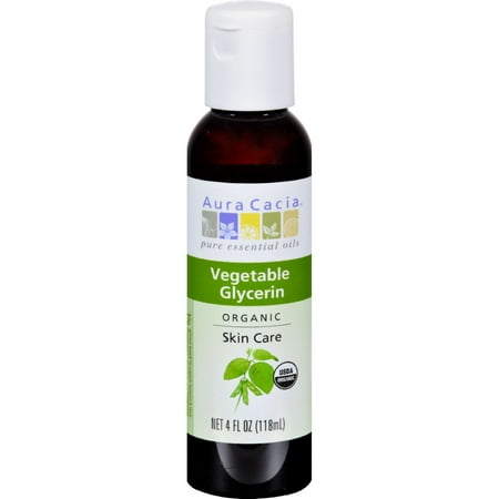 Aura Cacia Skin Care Oil - Organic Vegetable Glycerin Oil - 4 fl (Best Vegetable Oil For Skin)