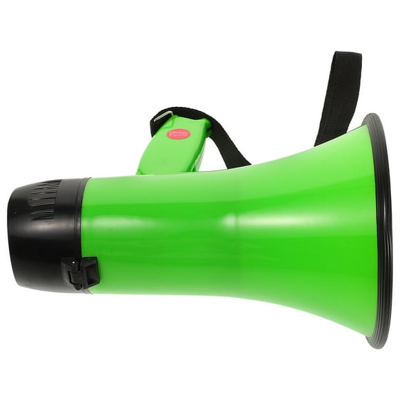 BESTYASH Mégaphone Jouet Haut-Parleur Vert ABS Design Portatif pour Sécurité Personnel 1Ensemble