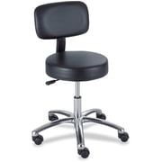Safco Vinyl Lab Stool with Adjustable Pneumatic Lift in Black