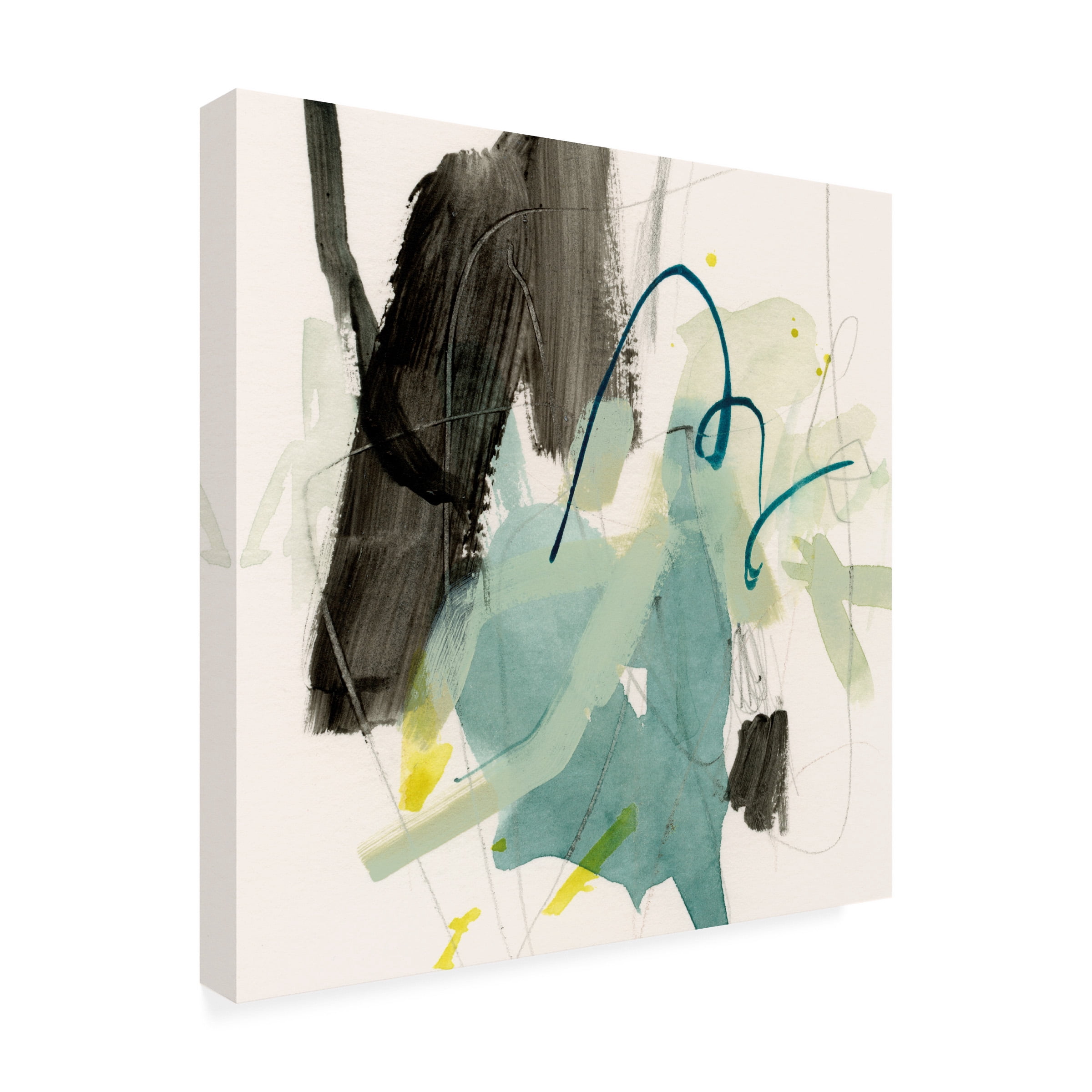 Victoria Barnes 'Seafoam And Slate I' Canvas Art