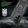 thumbnail image 5 of Galaxy S22 Ultra Case, Samsung S22 Ultra Case with HD Screen Protector, [Military-Grade] Magnetic Ring Holder Kickstand Shockproof Protective Phone Case for Samsung Galaxy S22 Ultra, Black, 5 of 13