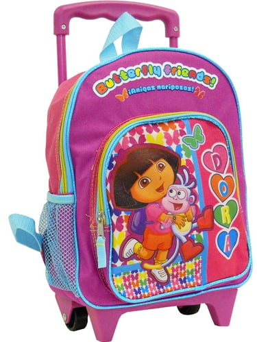 Details about   Dora 12" Toddler Rolling School Backpack Girl's Book Bag 
