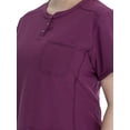thumbnail image 6 of Scrubstar Women's Supreme Stretch Antimicrobial Heather V-Neck Placket Scrub Top WM01T909, 6 of 8